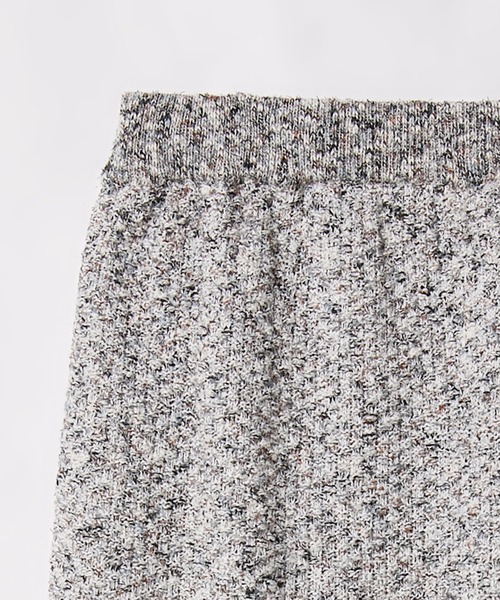 LE CIEL BLEU スカート ツイードメランジニットスカート / Tweed