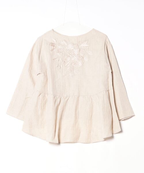 BEARDSLEY 「BEARDSLEY」 長袖カットソー - ベージュ レディース BEARDSLEY 「BEARDSLEY」 長袖カットソー - ベージュ レディース