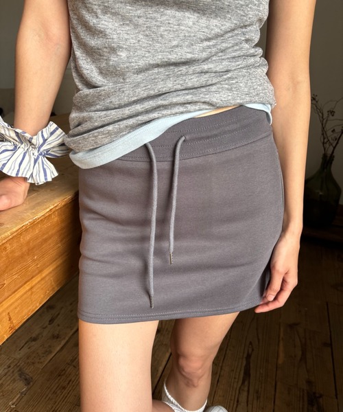 FUULLY STUDIO スカート スウェットミニスカートパンツ