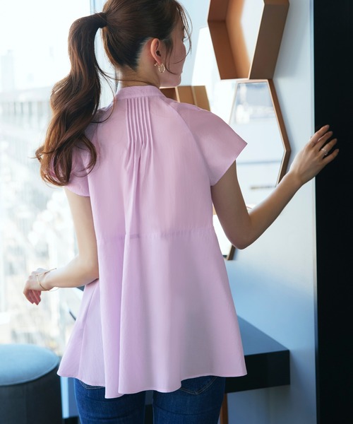 RUIRUE BOUTIQUE ブラウス シャツ 洗える ｜ フラワーモチーフ