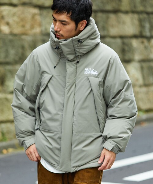 FIRST DOWN ダウンコート　Mサイズ FIRST DOWN（ファーストダウン） ダウンコート SMALL セージグリーン