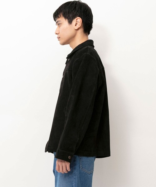 コート ジャケット レザーブルゾンジャケット メンズの画像