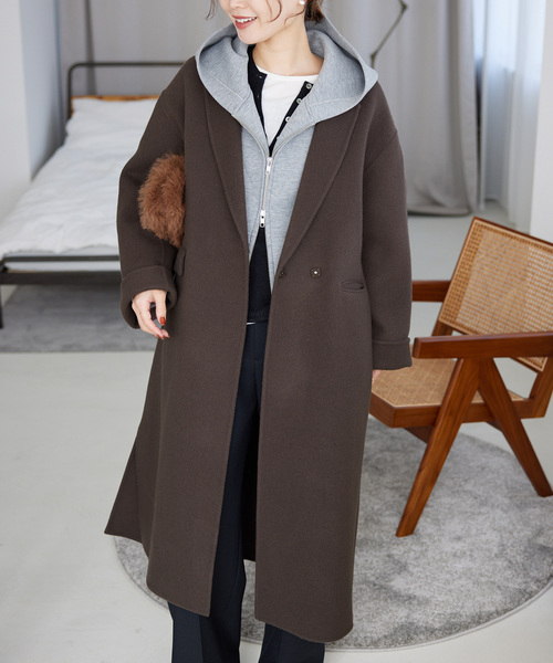 SLOBE IENA（スローブイエナ） チェスターコート 36 ブラウン