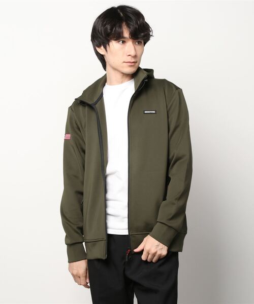 新品未使用 ブリーフィング パーカ ブラック S BRIEFING 「BRIEFING」 ジップアップパーカー S ブラック メンズ