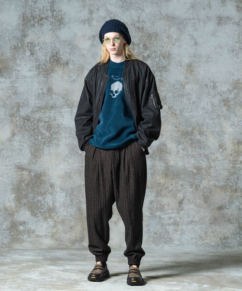 glamb（グラム） ma1 ma-1 Paraffin Coated Denim MA-1 / パラフィン 