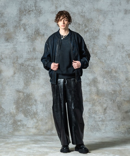 glamb ma1 ma-1 Paraffin Coated Denim MA-1 / パラフィンコートデニム