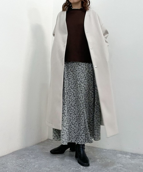 「archives」 チェスターコート MEDIUM グレイッシュベージュ レディース_画像9