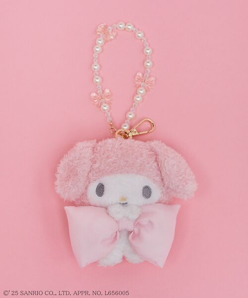 完売品　【mezzopiano】【マイメロディ】ぬいぐるみチャーム おめかしマイメロディ】ぬいぐるみチャーム(F ライト ピンク