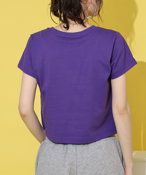 NERDY tシャツ 半袖 ブレンク ミニロゴ クロップド 半袖 Tシャツ