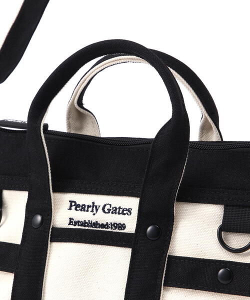 【PEARLY GATES】帆布カートバッグ (UNISEX) PEARLY GATES ショルダーバッグ バッグ 「PEARLY GATES」帆布