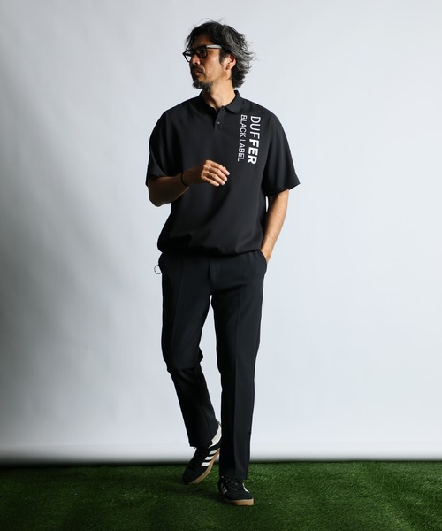ポロシャツ 「BLACK LABEL」”A-PACK” TECH POLO：吸水速乾 接触冷感 UVカット テックポロ メンズの画像