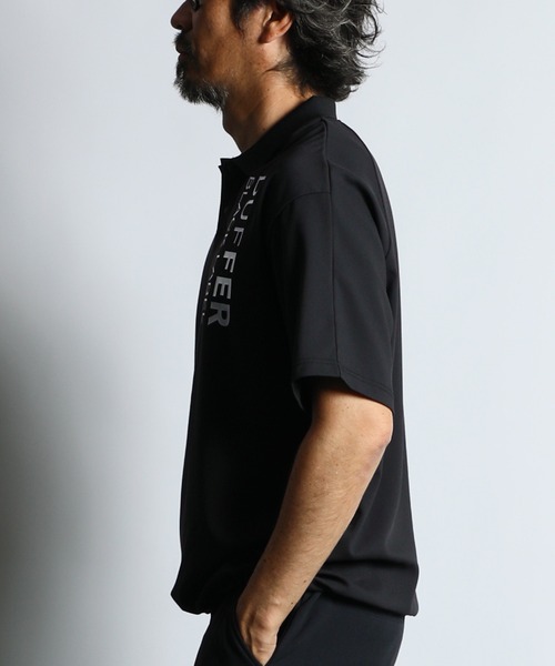 ポロシャツ 「BLACK LABEL」”A-PACK” TECH POLO：吸水速乾 接触冷感 UVカット テックポロ メンズの画像