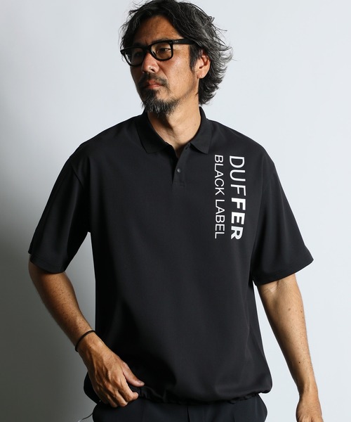 ポロシャツ 「BLACK LABEL」”A-PACK” TECH POLO：吸水速乾 接触冷感 UVカット テックポロ メンズの画像