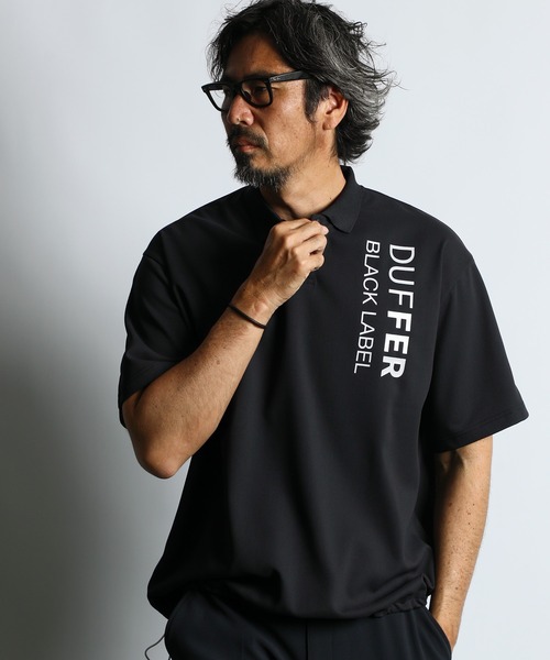 ポロシャツ 「BLACK LABEL」”A-PACK” TECH POLO：吸水速乾 接触冷感 UVカット テックポロ メンズの画像