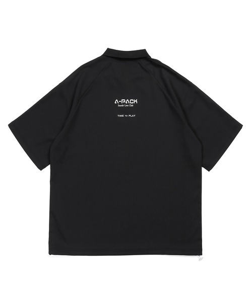 ポロシャツ 「BLACK LABEL」”A-PACK” TECH POLO：吸水速乾 接触冷感 UVカット テックポロ メンズの画像