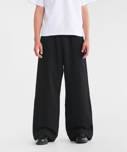 Regen Glanz パンツ linen cotton straight easy pants/リネンコットン