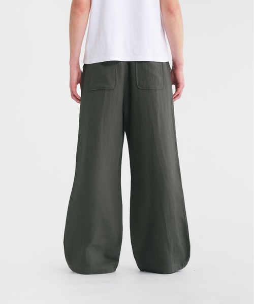 Regen Glanz パンツ linen cotton straight easy pants/リネンコットン