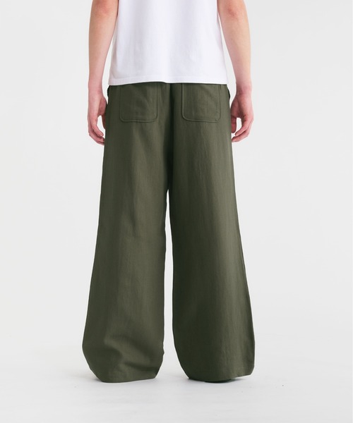 パンツ Regen Glanz Regen Glanz パンツ linen cotton straight easy pants/リネンコットン
