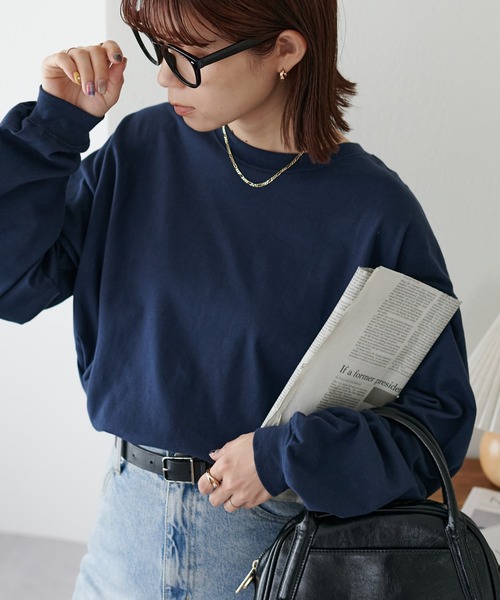 Discoat 「DISCOAT」 長袖カットソー MEDIUM ピンク レディース