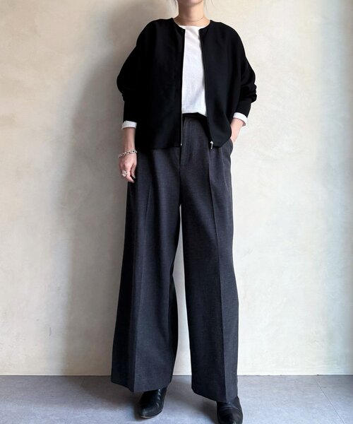 ビアズリードルマンニットカーディガン　黒　新品 BEARDSLEY（ビアズリー） カーディガン ドルマンニットカーディガン