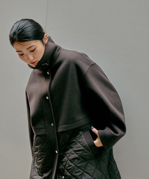 GLOBAL WORK（グローバルワーク） ステンカラーコート コート ウール