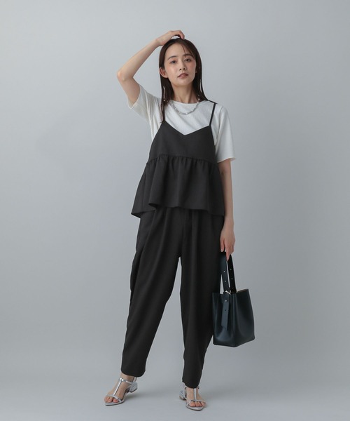 ⚠️さゆり7/15まで【MATINEE】リネンライクサロペ GLOBAL WORK サロペット オーバーオール MATINEE LINE/リネン