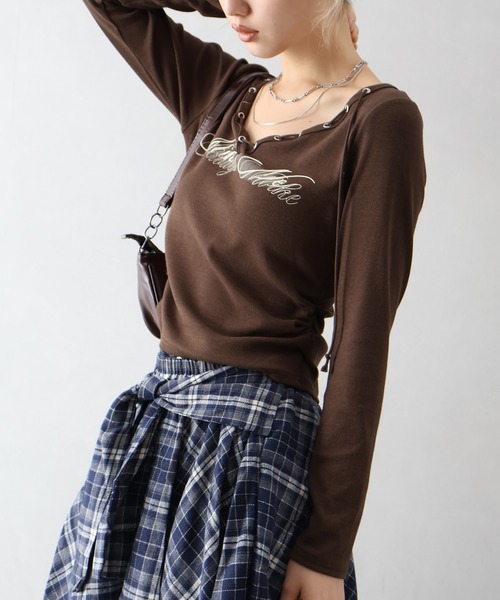 SpRay（スプレイ） tシャツ ロゴスピンドルロンT レディース