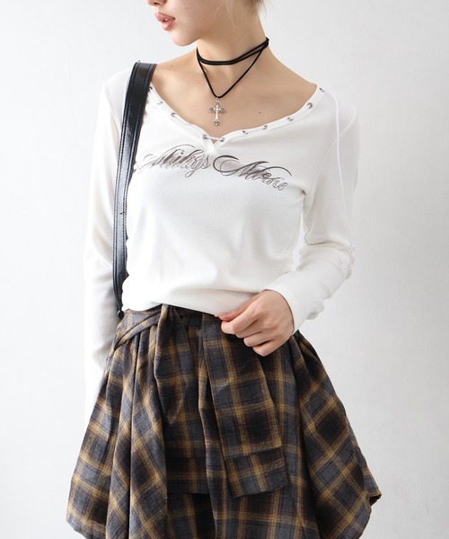 SpRay（スプレイ） tシャツ ロゴスピンドルロンT レディース