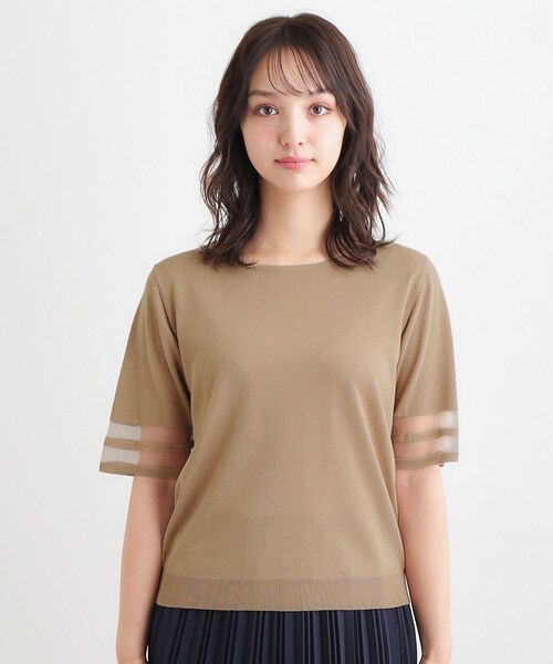 LAURA ASHLEY（ローラアシュレイ） ニット セーター 「シアーライン