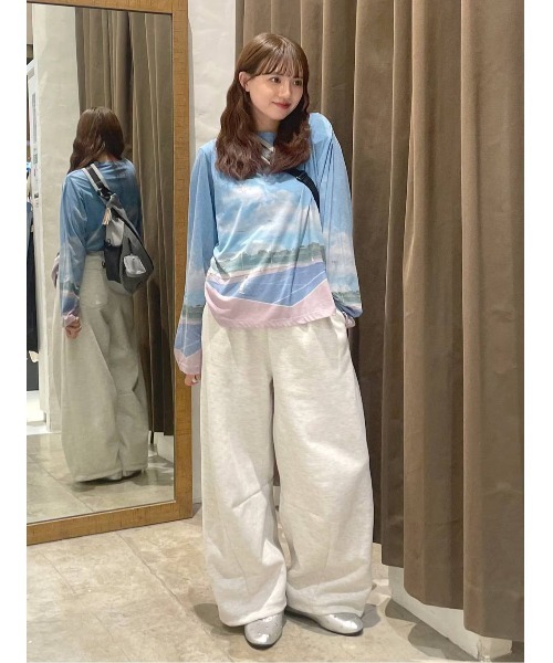 niko and…（ニコアンド） tシャツ ランドスケープロングTシャツ