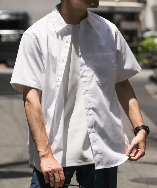 「URBAN RESEARCH ROSSO MEN」 半袖シャツ X-LARGE ネイビー メンズ_画像2