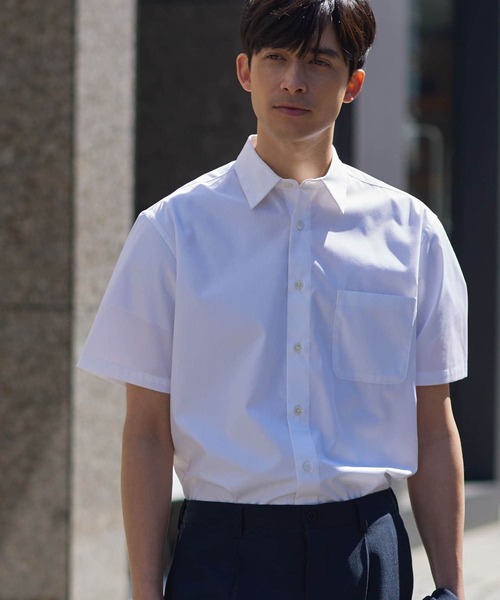 「URBAN RESEARCH ROSSO MEN」 半袖シャツ X-LARGE ネイビー メンズ_画像6