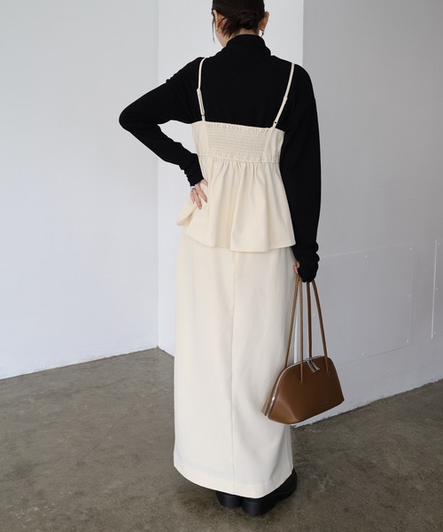 Freesia キャミソール ペプラムキャミソールビスチェ : ZOZOTOWN Yahoo