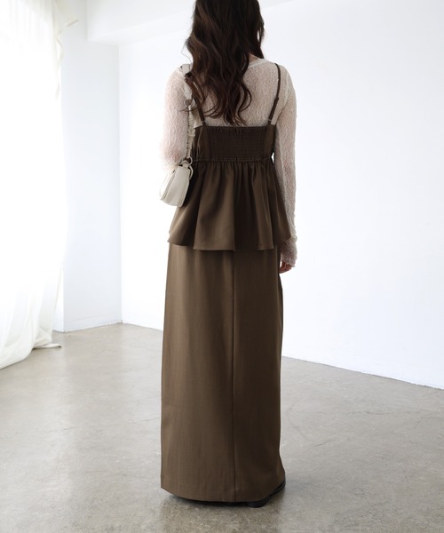 Freesia キャミソール ペプラムキャミソールビスチェ : ZOZOTOWN Yahoo