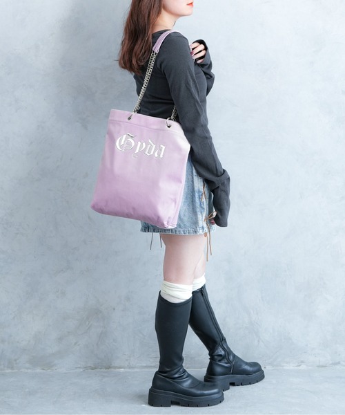 GYDA（ジェイダ） トートバッグ タテ型チェーントートバッグ A4サイズ