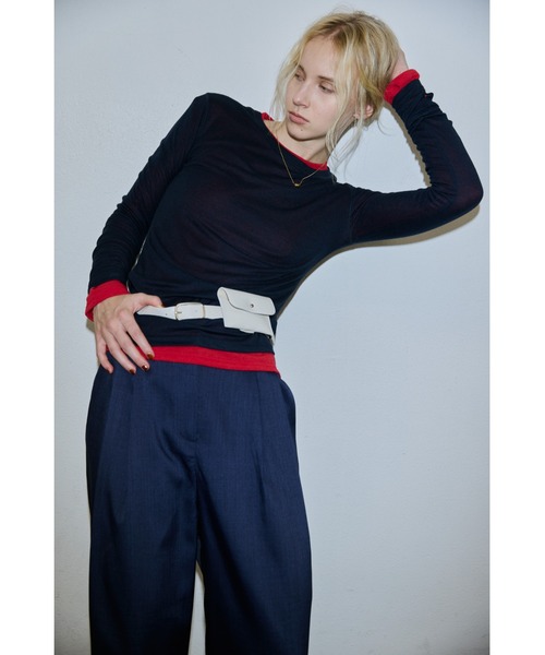 un/neu ウエストポーチ ウエストバッグ レザーベルトポーチ