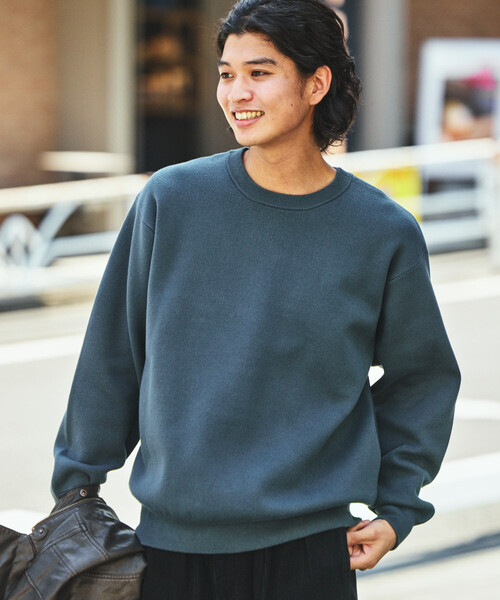 gypsohilaCrewNeckKnitクルーネックニットセータースウェット FREAK'S STORE（フリークスストア） セーター ニット スウェットライク