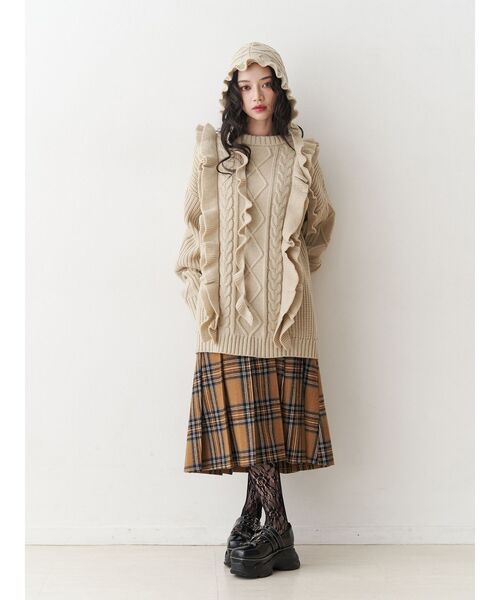 フリルニットチュニック jouetie（ジュエティ）の「フリルニットチュニック（ニット/セーター