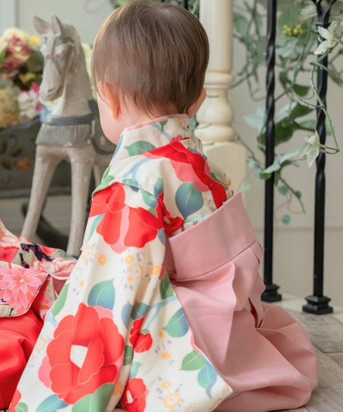 着物 ベビー袴ワンピース キッズ 子供 女の子