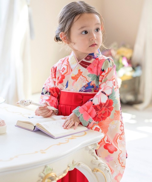 着物 ベビー袴ワンピース キッズ 子供 女の子