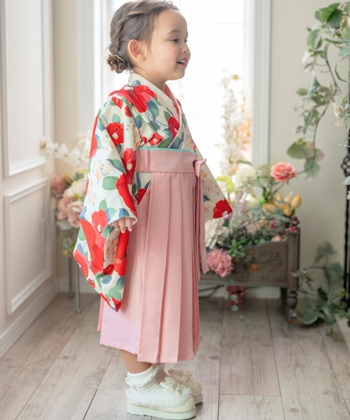 着物 ベビー袴ワンピース キッズ 子供 女の子