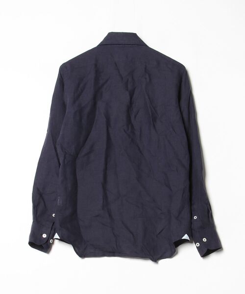 「Gallipoli camiceria」 長袖シャツ 44 ネイビー メンズ_画像2