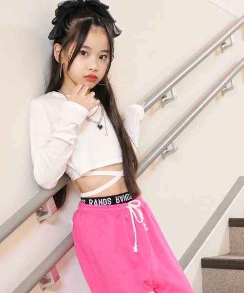 RandS tシャツ クロスタイバックロンT kids キッズ 子供服 女の子