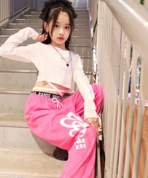 RandS tシャツ クロスタイバックロンT kids キッズ 子供服 女の子
