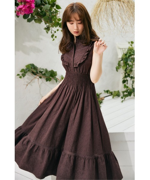 Her lip to ノースリーブワンピース S ベージュ レディース : ZOZOTOWN