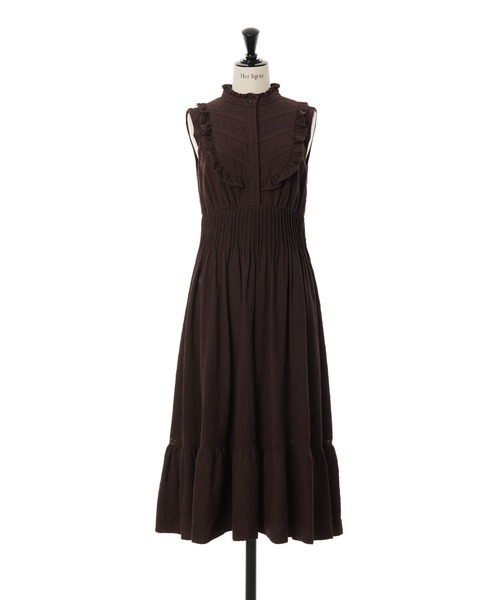 Her lip to ノースリーブワンピース S ベージュ レディース : ZOZOTOWN