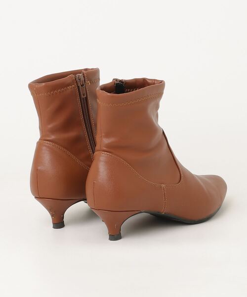 「Fin」 ショートブーツ 23.5cm ブラウン レディース_画像2
