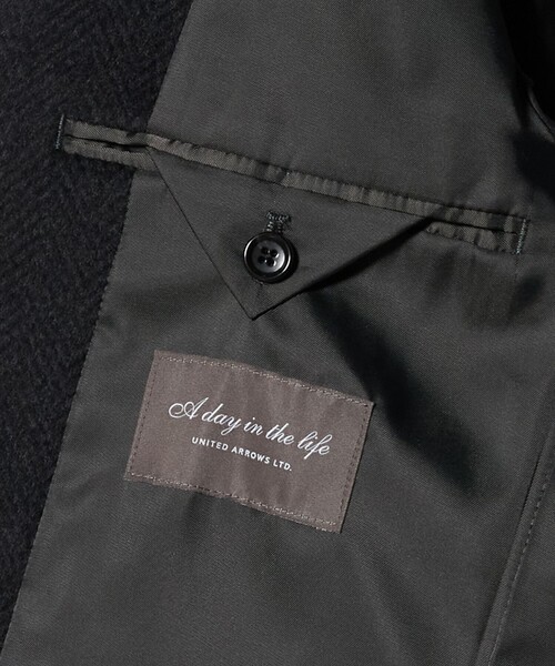 未使用級✨近年 エディフィス ヘリンボーン カシミヤ ダブルチェスターコートL 2026年最新】エディフィス EDIFICE ダブルチェスターコートの人気