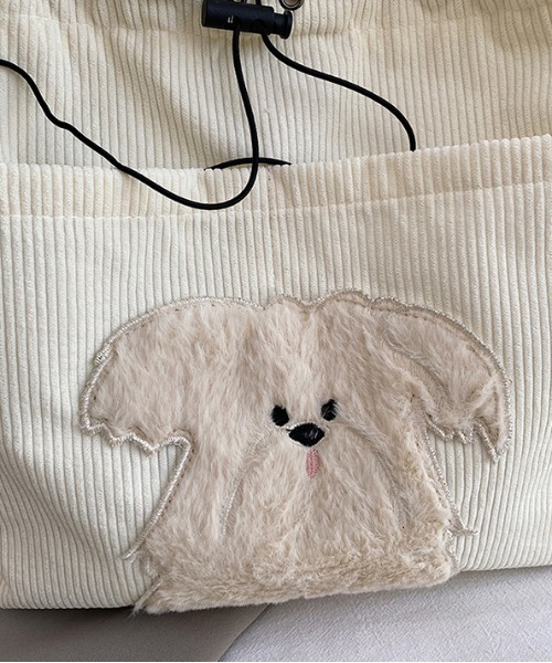 FREE STYLISTS ショルダーバッグ バッグ Y2K バッグ もこもこ犬顔の