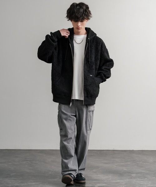 HUF（ハフ） パーカー CORSO HEAVYWEIGHT F/Z HOODIE オーバーサイズ